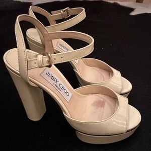 Jimmy choo patent platforms